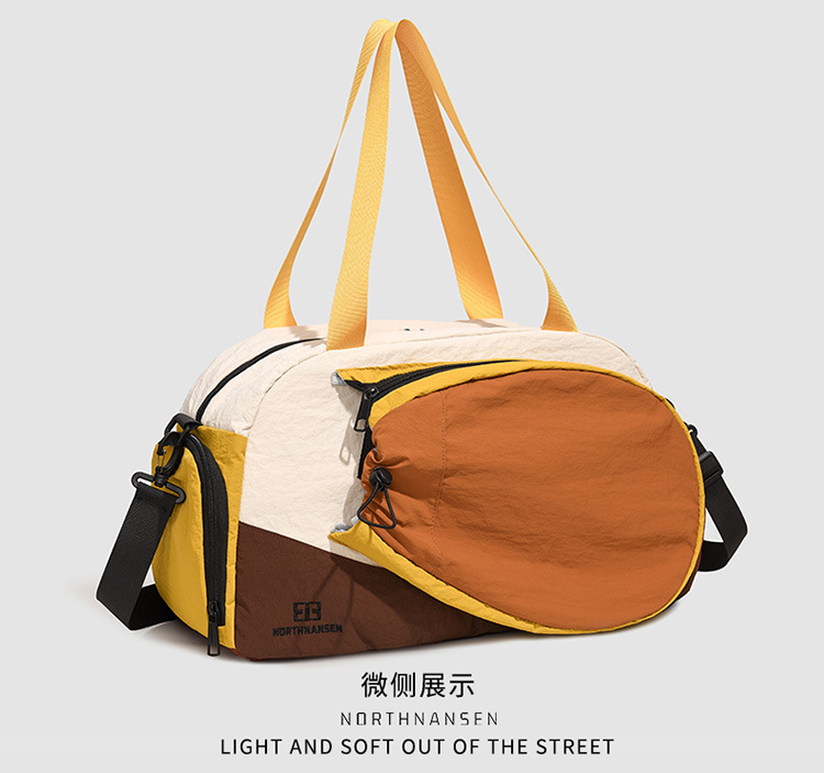 Crossbody-Sporttasche, Zylinder, einschultrig, wasserdicht