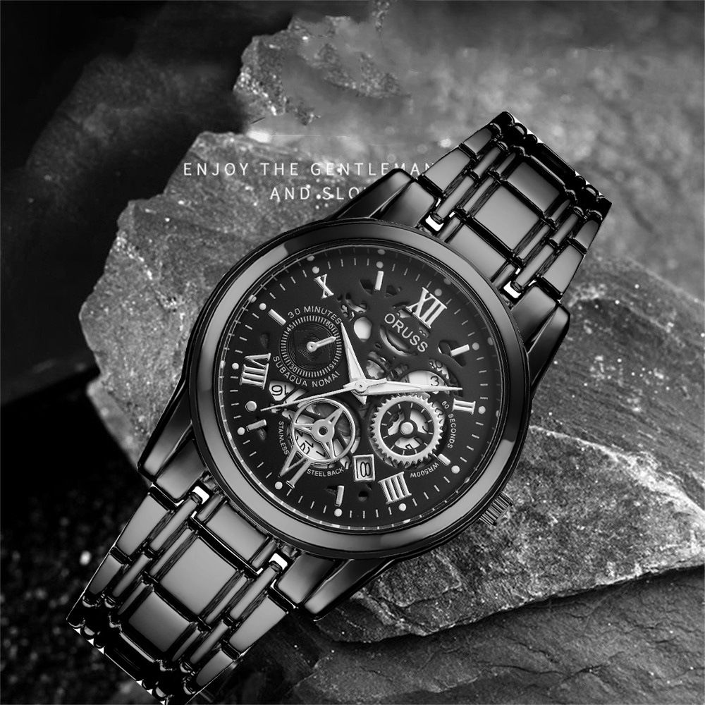 Men's quartz watch, business style, fully automatic