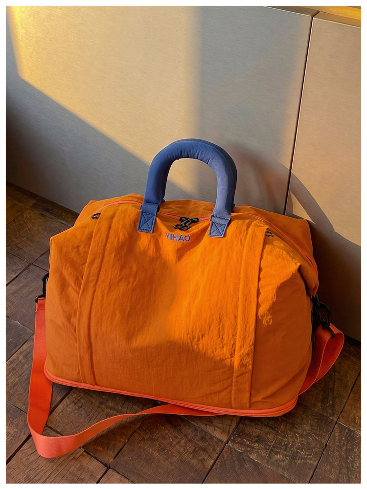 Nylon seyahat çantası, neme dayanıklı, ayakkabı bölmesi, 35L+