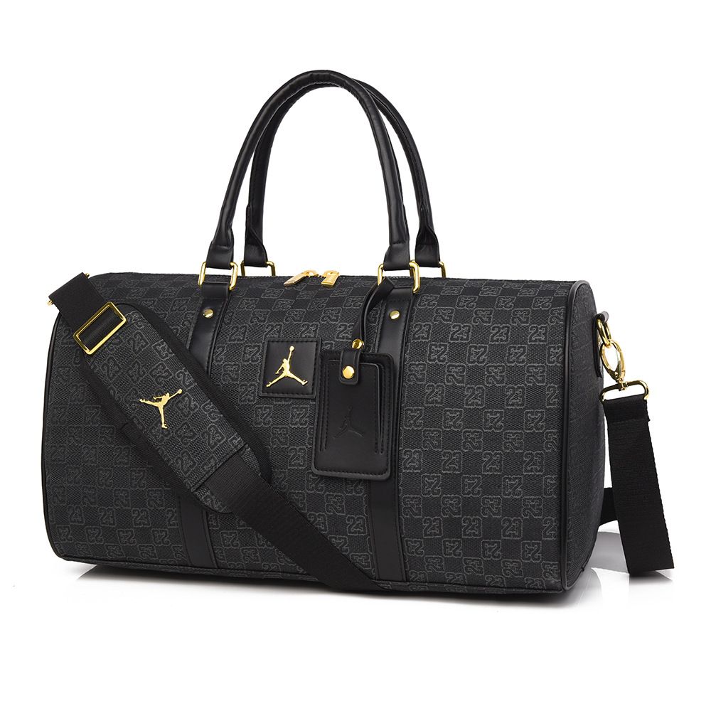 AJ Checkered Gym Bag, Large Capacity, Crossbody