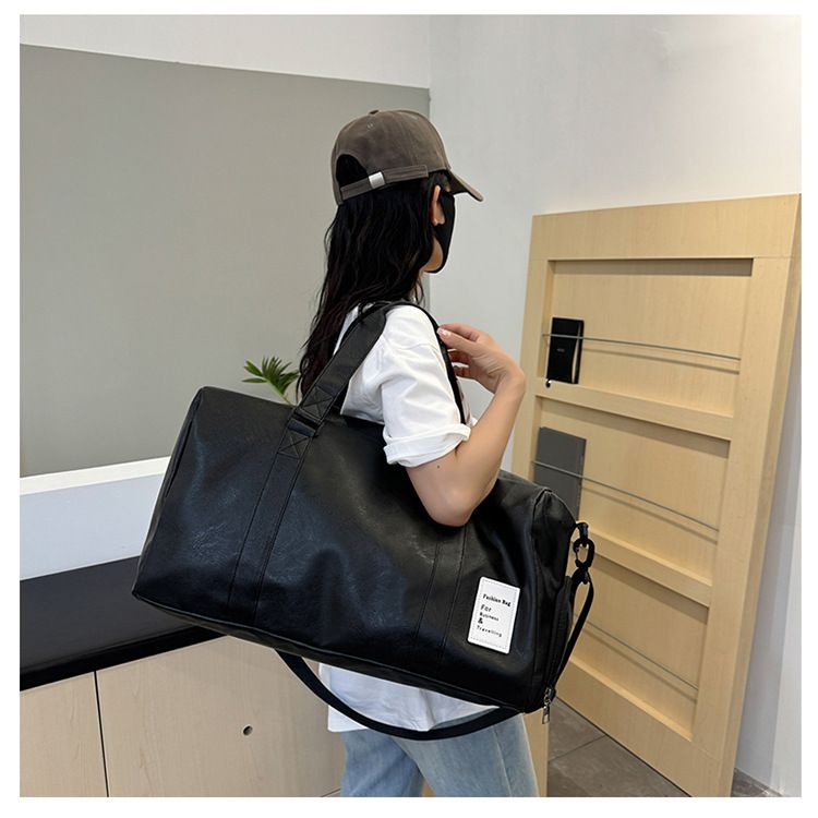 Travel bag and men's backpack with dress and shoe compartment