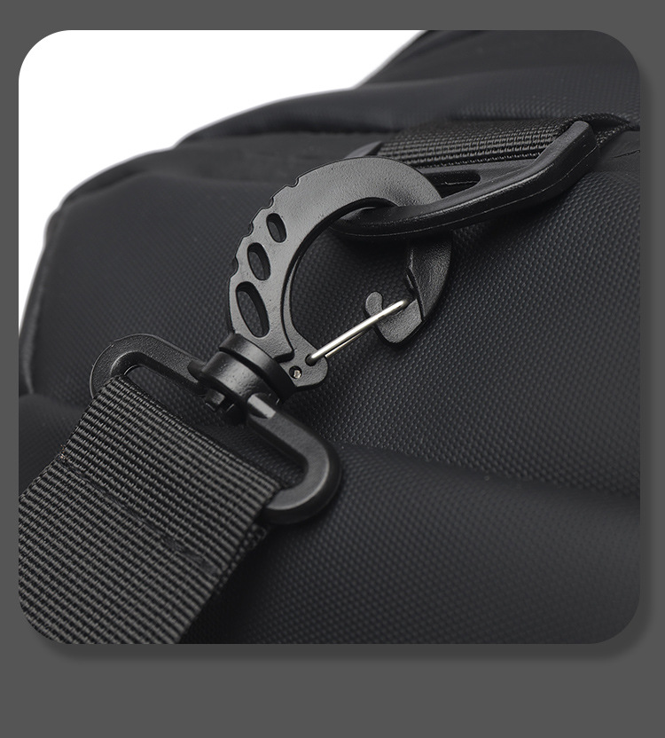 Multifunctional men's fitness bag, shoulder strap, large capacity travel