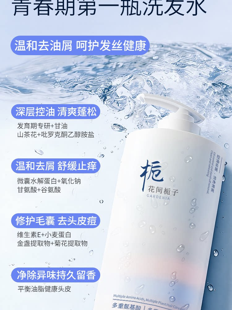 Shampoo büyük boy, yağ kontrolü, kepek giderici, amino asit formülü