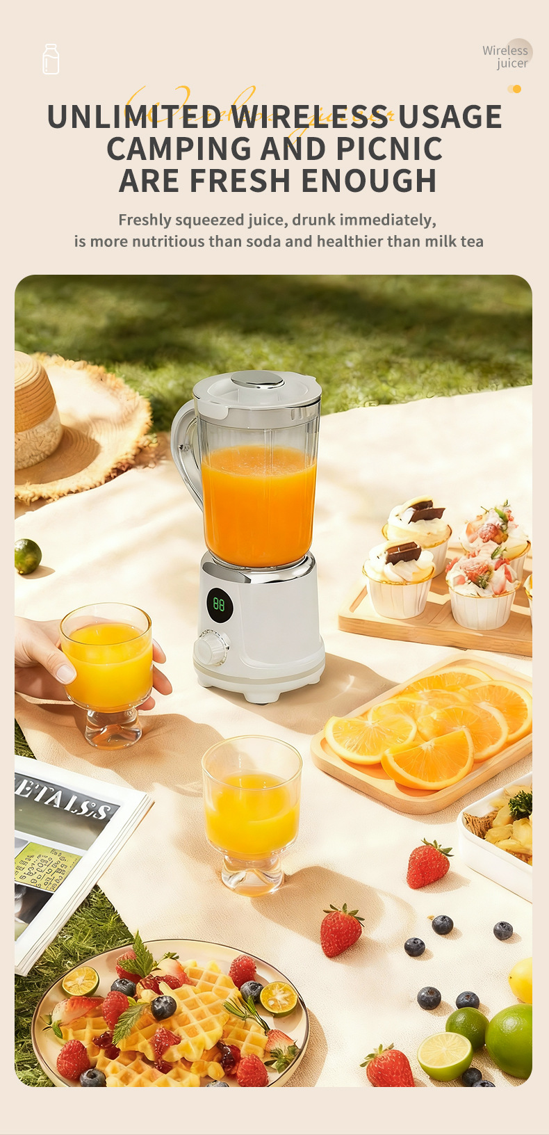 Home juicer large capacity multifunctional single serving