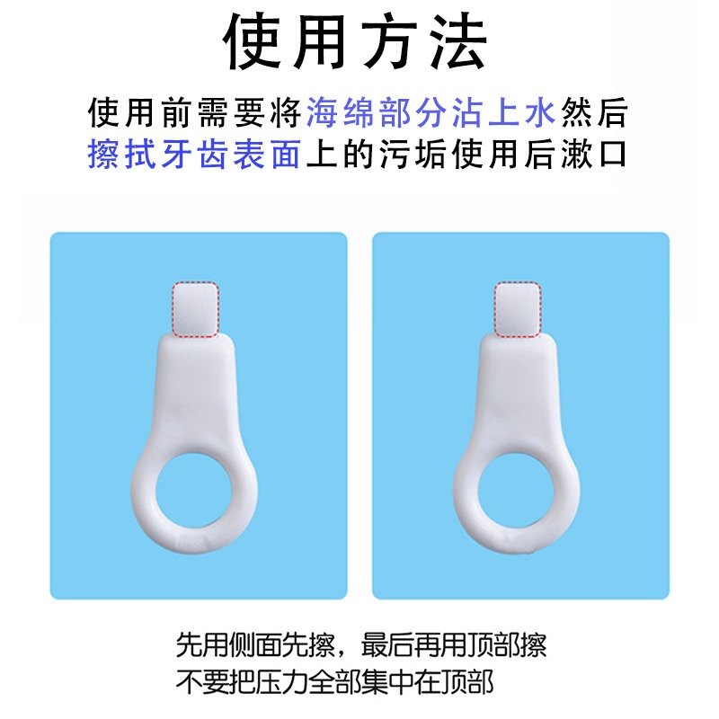 Tooth cleaning nano sponge magic eraser set for children