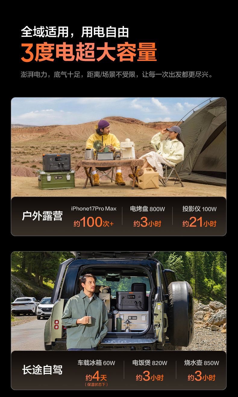 Dianxiaoer 3000Pro3 portable power station with 16A outlet