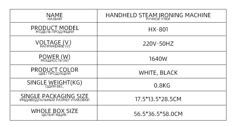 Tragbares Dampfbügeleisen, handgehalten, mini, Haus und Wohnheim