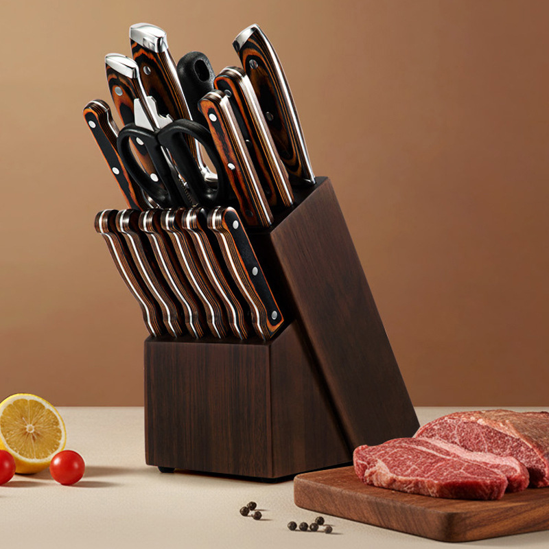 Stainless Steel Knife Set 15-Piece Chef Knife