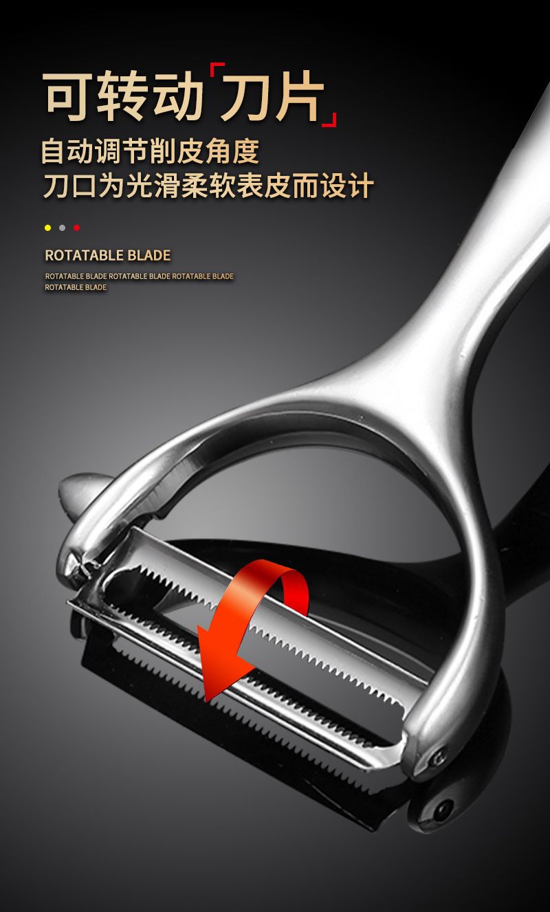 Zinc alloy peeler for potatoes and fruit