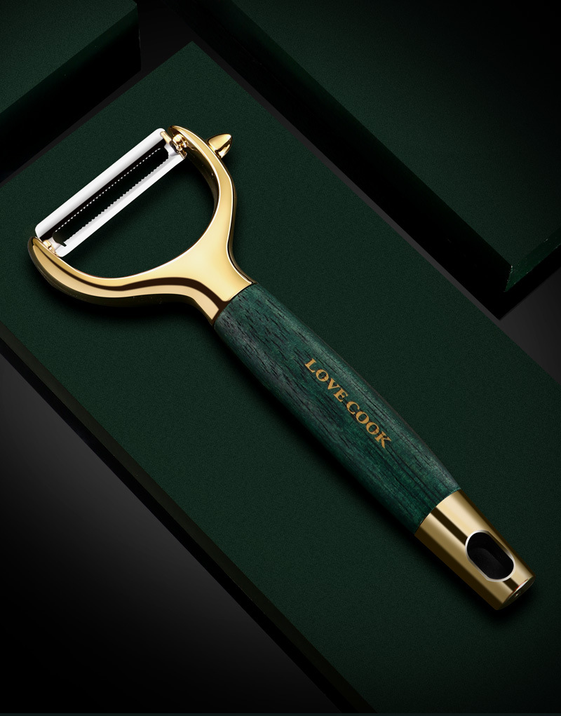 Fruit peeler knife solid wood handle sharp
