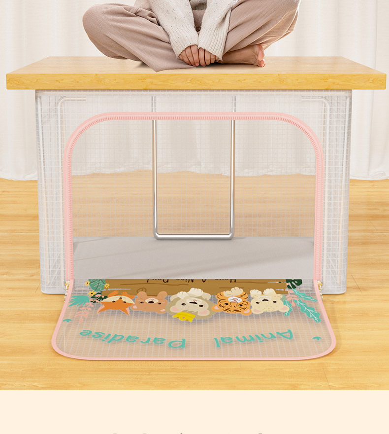 Clothing storage box for kids, transparent foldable, organizer