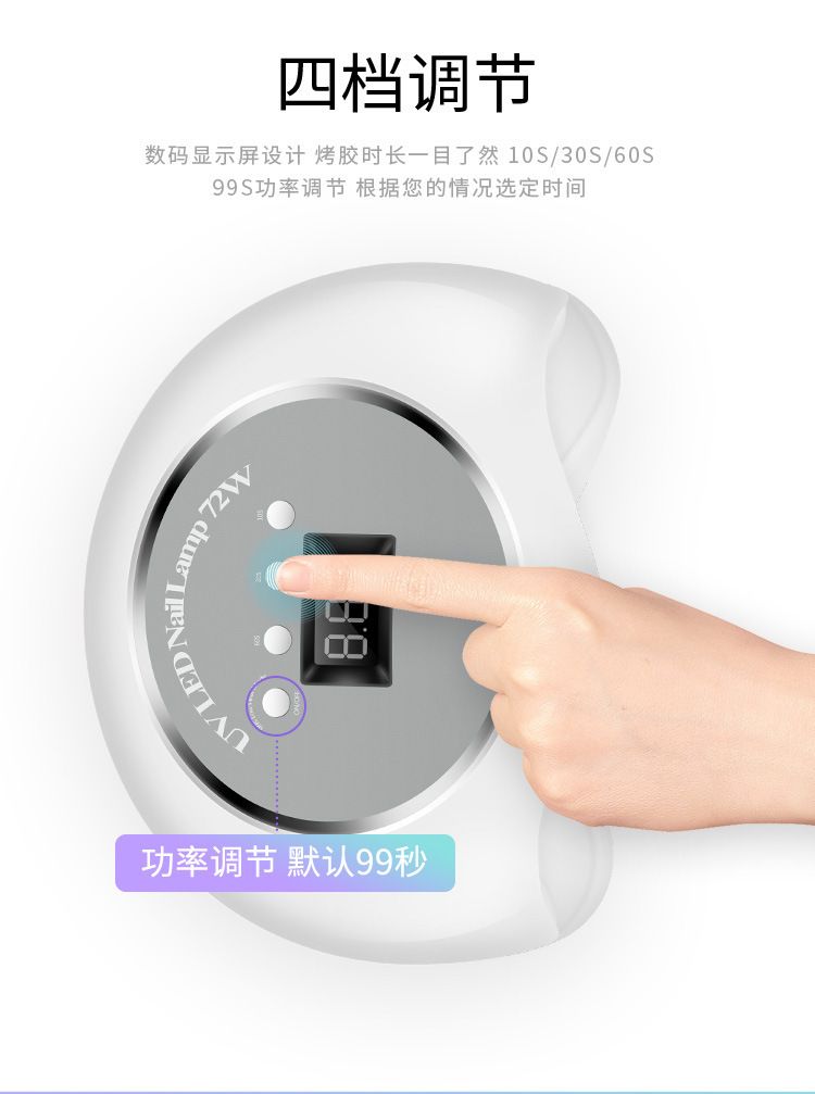 Nail lamp UV/LED, BQ-72W, phototherapy machine