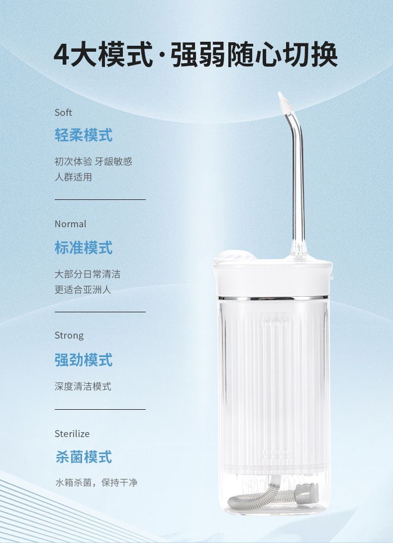 Handheld Oral Irrigator Water Flosser UVC Sterilization