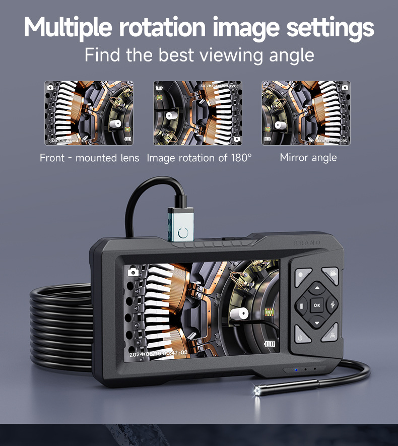 Endoscope 5.5mm, digital, HD camera with display