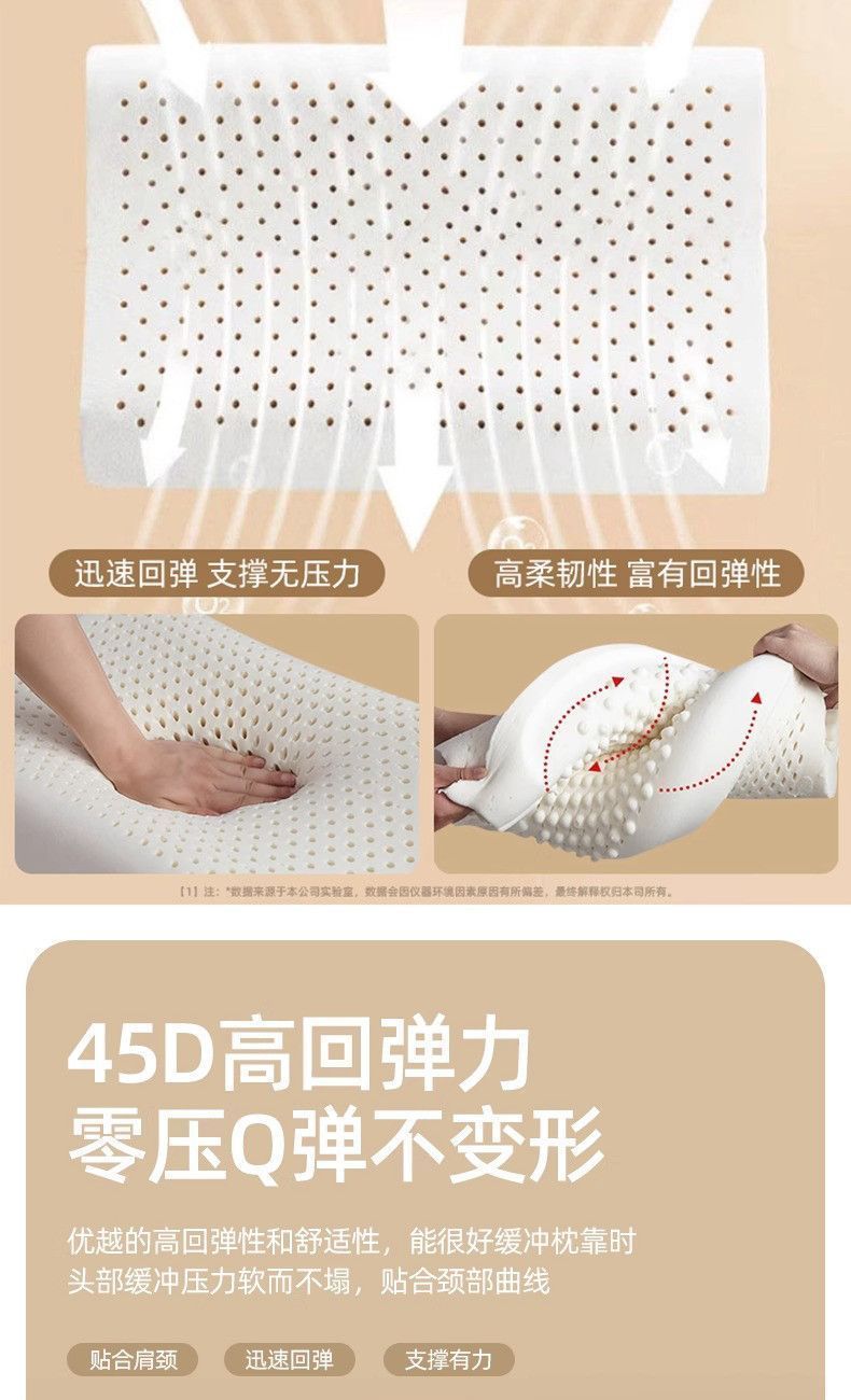Memory foam pillow pair, natural memory foam, cervical neck support