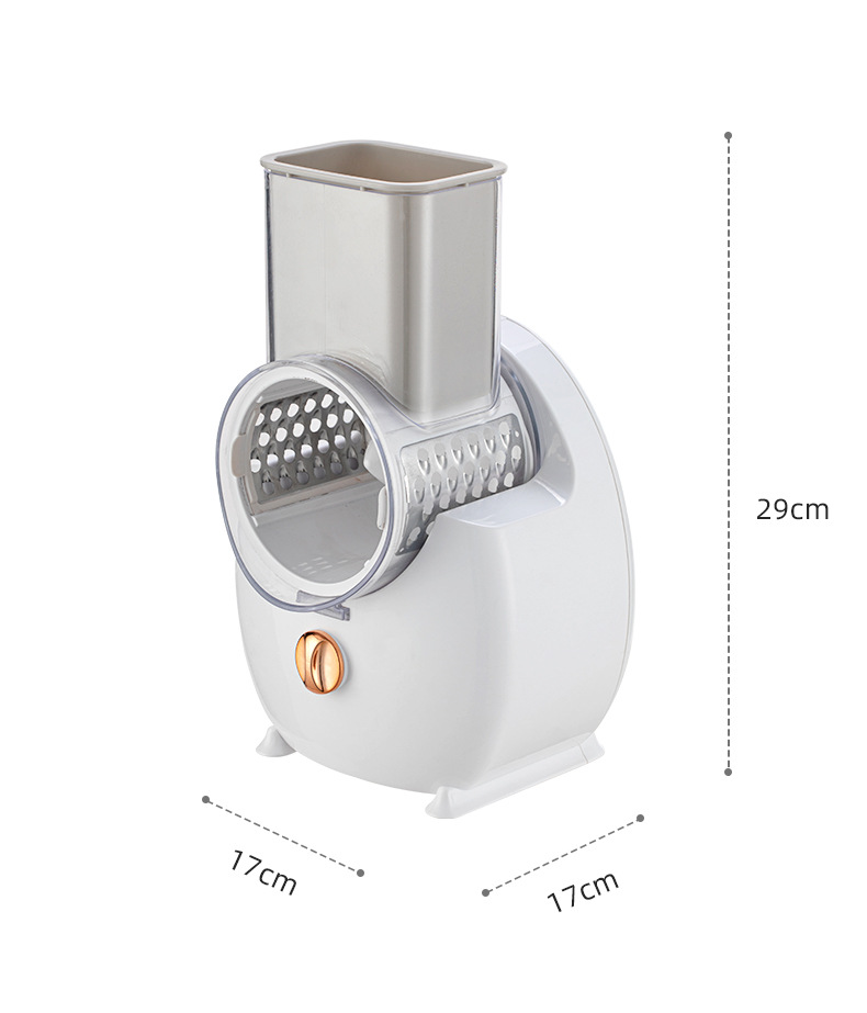 Multifunctional electric vegetable chopper, drum type, slicer and grater