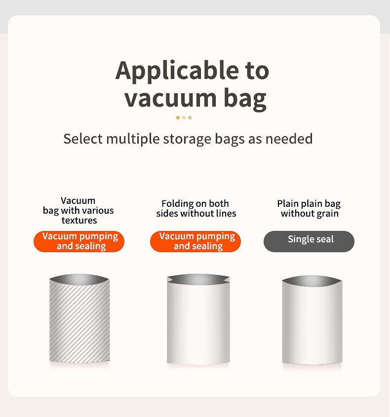Vakum Yapıştırma Makinesi Ev Mutfağı Kuru Islak İkili Kullanım