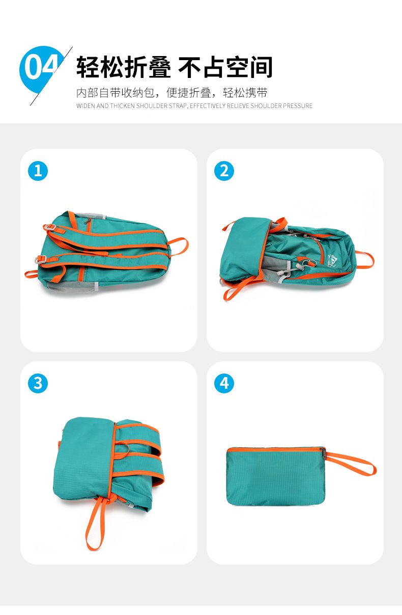 Faltbarer wasserdichter Wanderrucksack