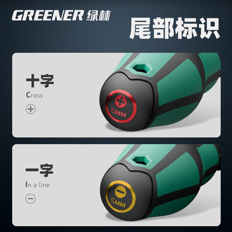 绿林大师螺丝刀高硬度十字一字强磁平口小起子多功能维修改锥工具