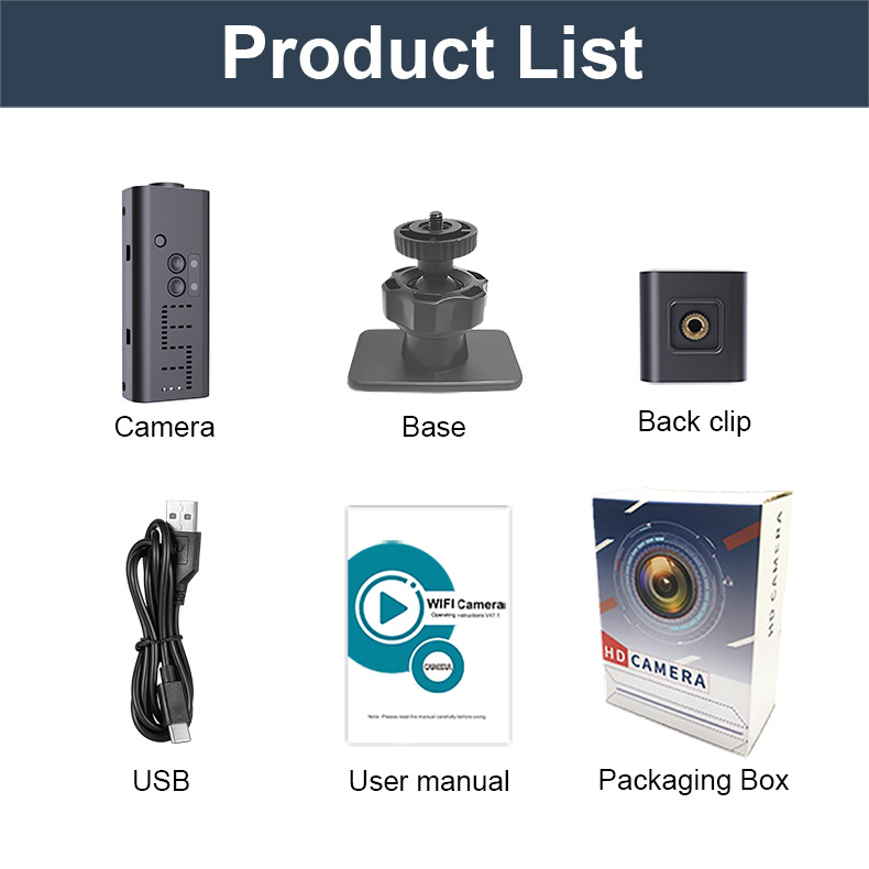 Security camera WiFi, WK13, night vision, smart home