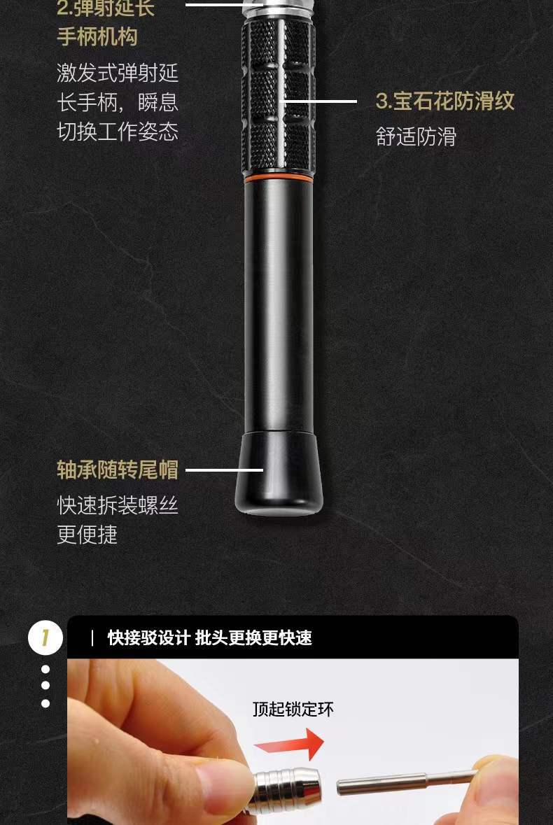 Nanqi Tornavida Seti 55'i 1 arada S2 Çelik Çok Fonksiyonlu Tornavida Hassas Onarım Aracı Kolu Bit