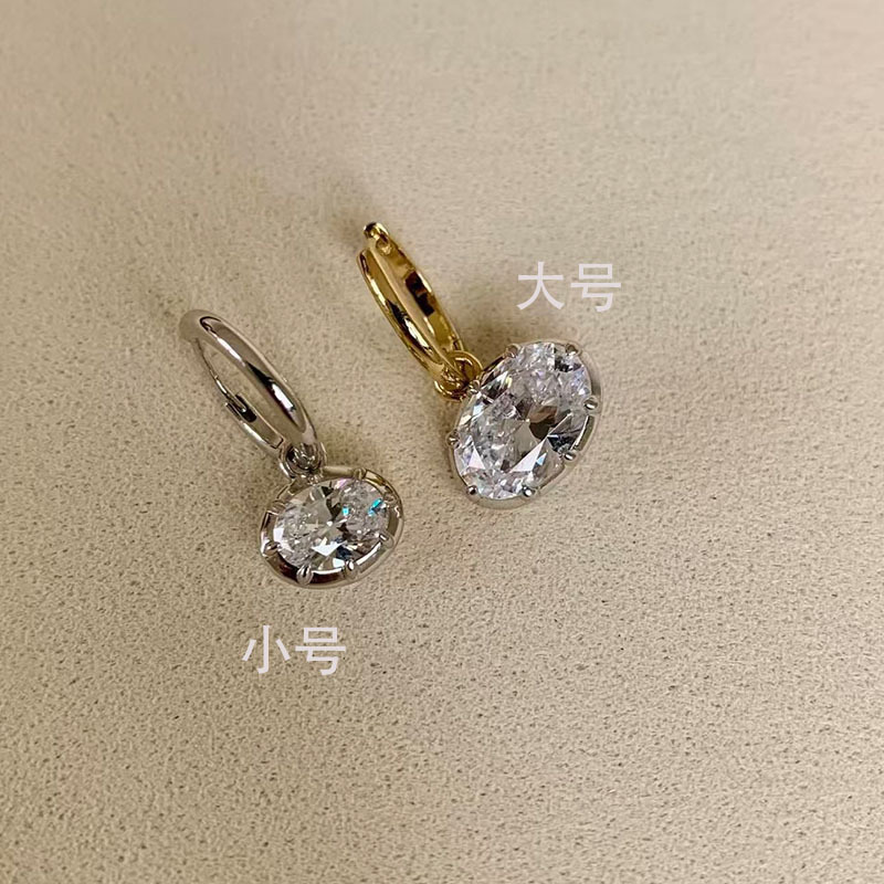 Silver earrings, S925 plated 18K gold
