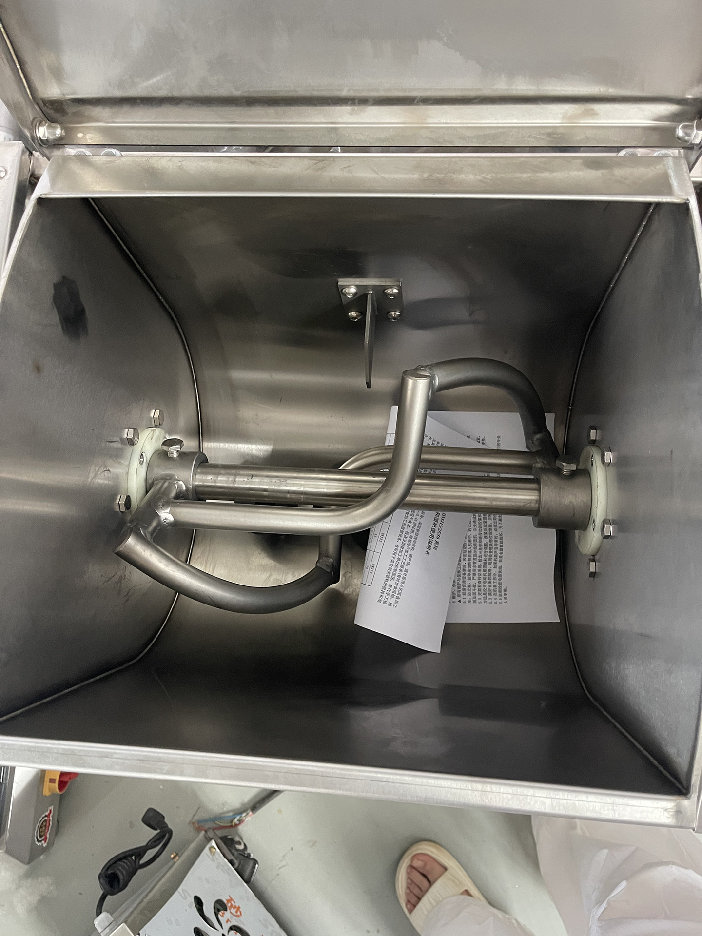 Stainless steel silent dough mixer 15-75kg automatic