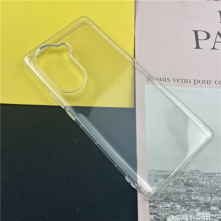 Honor 60 telefon kılıfı, TPU, hava yastığı, şeffaf