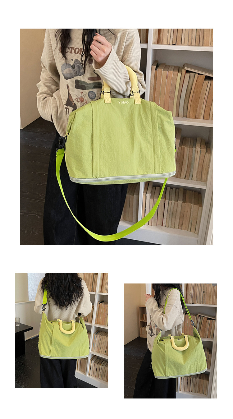 Nylon seyahat çantası, neme dayanıklı, ayakkabı bölmesi, 35L+