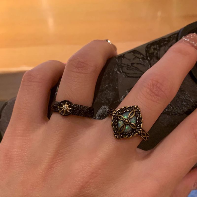Boho-Stil Ring, Vintage, Stammesmotiv