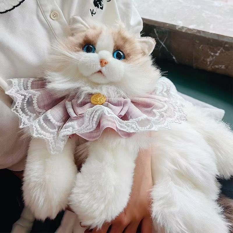 Peluş kedi sırt çantası, sevimli, yumuşak, çocuk oyuncağı ve hediye