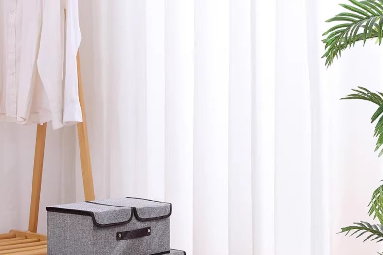 Underwear storage box, foldable, double lid