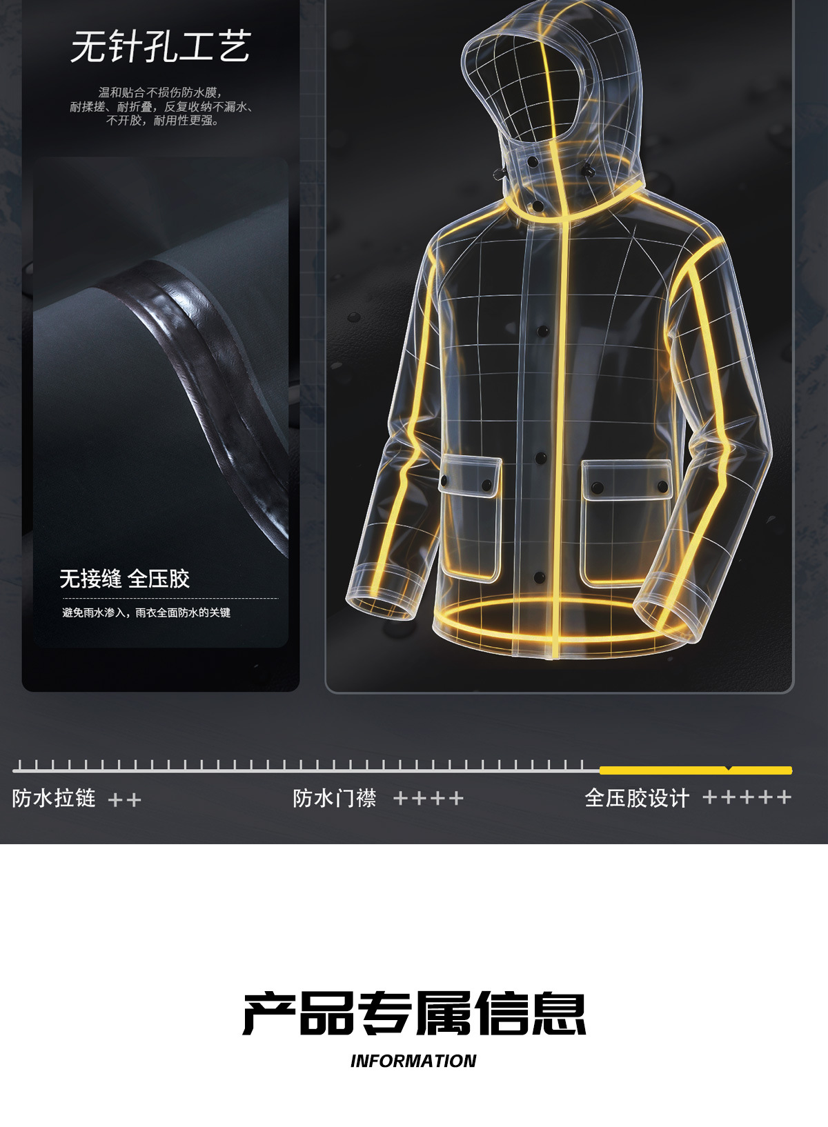 Quanyan motorcycle rainwear set, thickened, heavy-duty protection