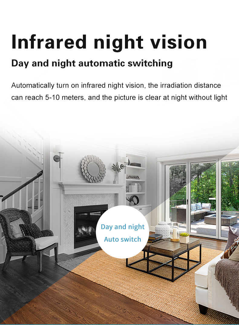 AS02 WiFi camera 1080P infrared night vision audio