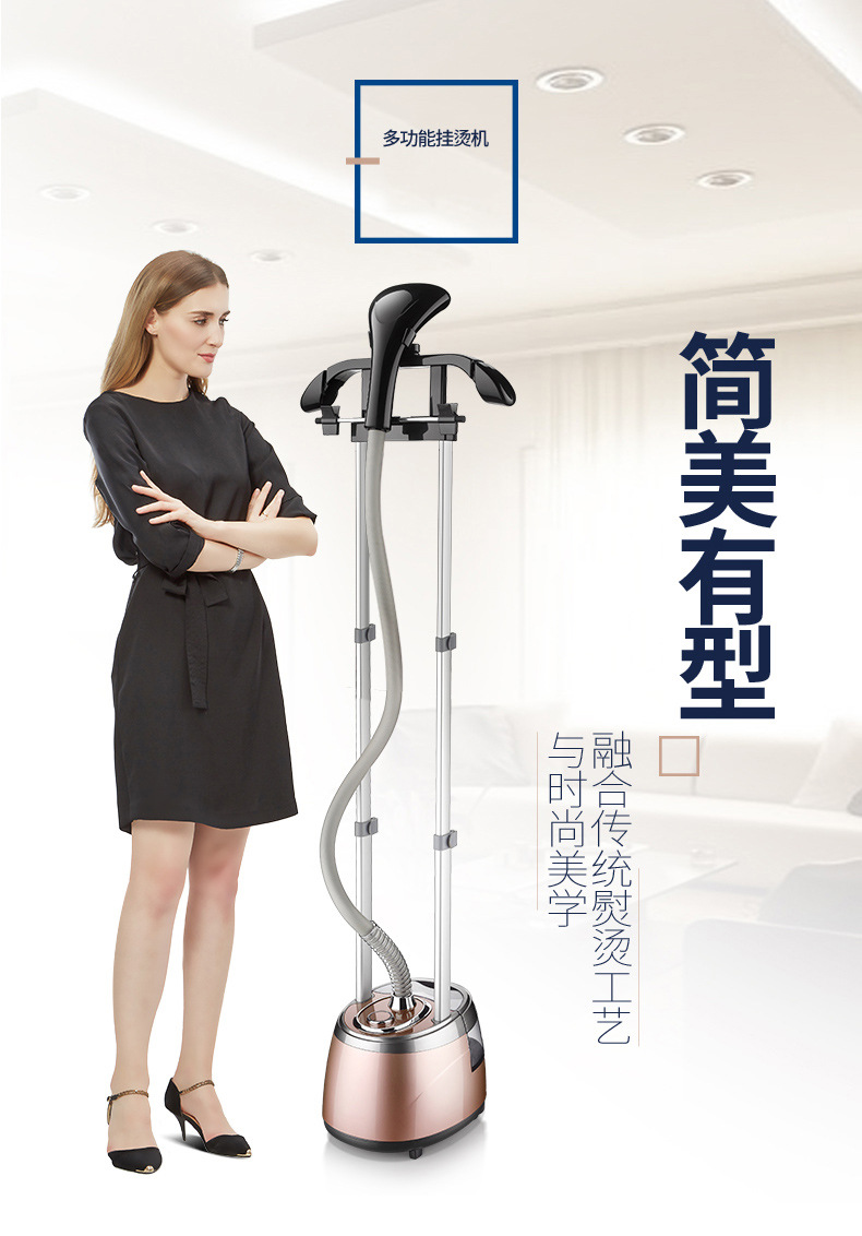 Vertical Double-Pole Garment Steam Presser