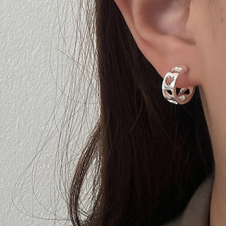 S925 Sterlingsilber Ohrringe für Damen, verblasst nicht