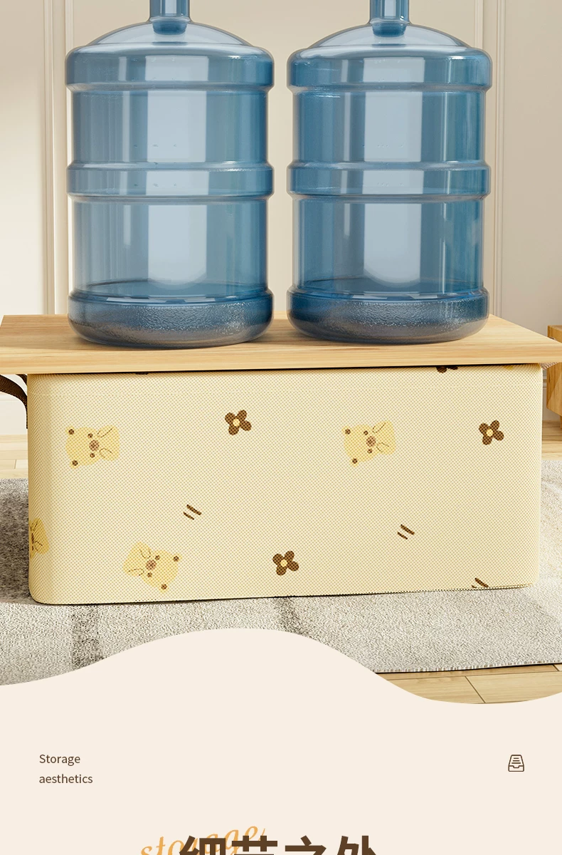 Fabric clothes storage box stackable large capacity