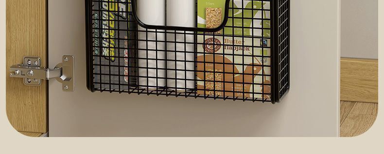 Kitchen cabinet door storage shelf adhesive no drilling