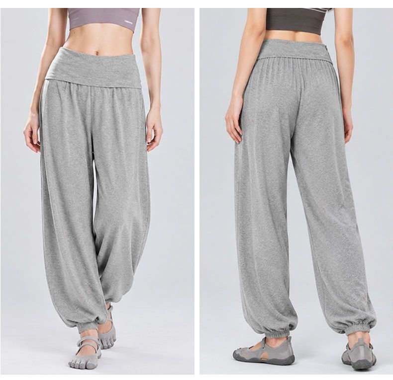 Women's High Waist Drawstring Joggers for Pilates and Yoga