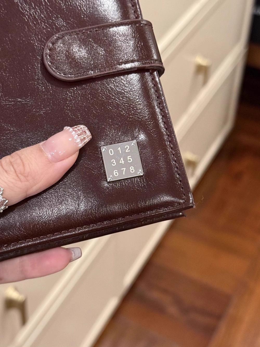 Koreli deri pasaport cüzdan, çok fonksiyonlu seyahat çantası