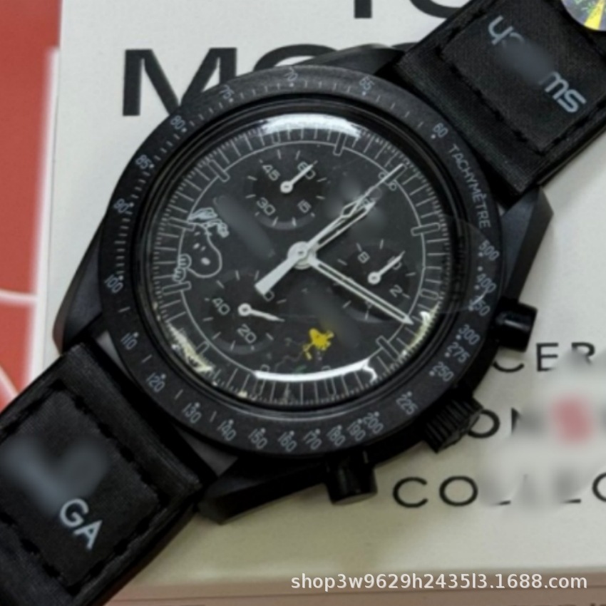 Herren-Chronograph mit Mond- und Merkur-Design