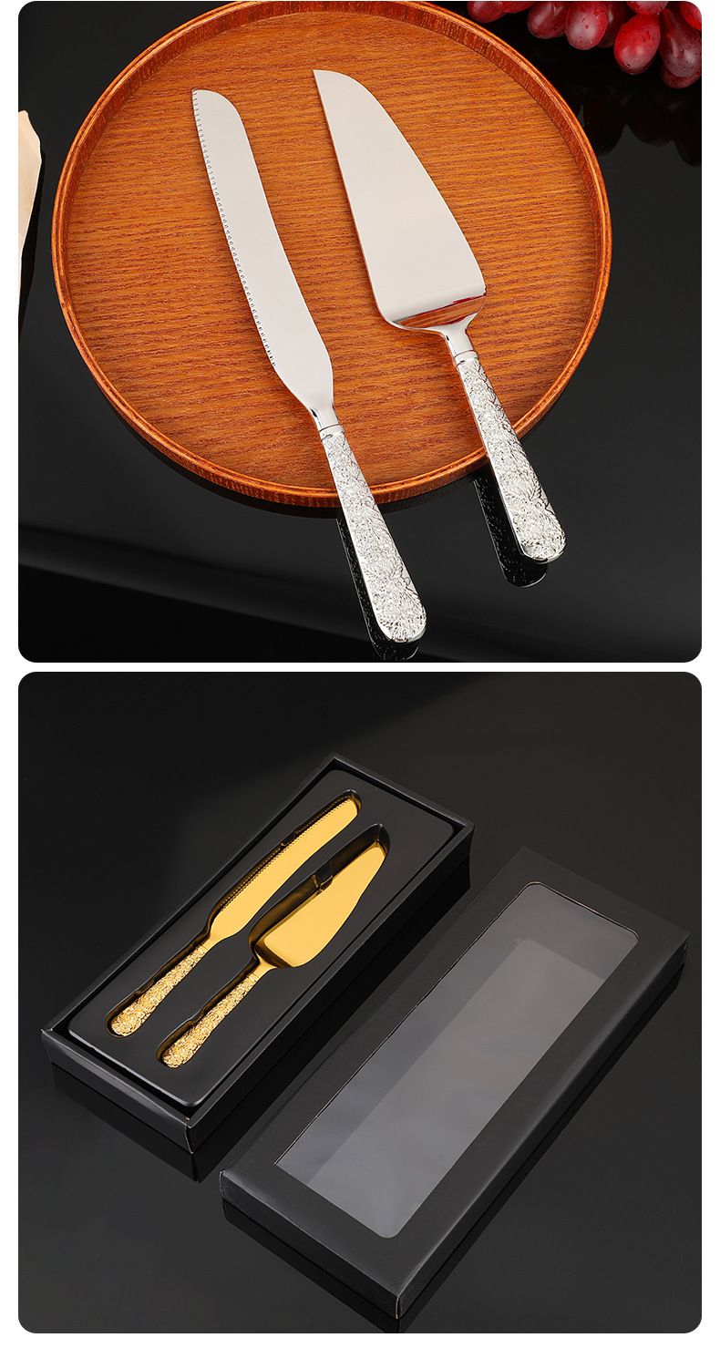 Vintage Bıçak ve Spatula Seti Çinko Alaşımı Batı Mutfağı