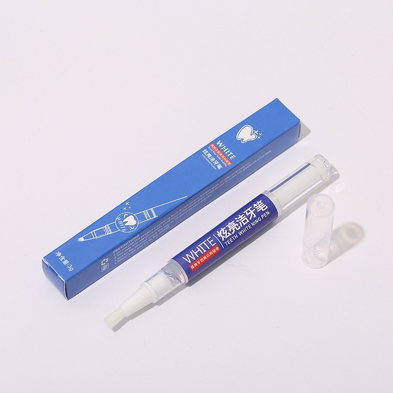 Tooth whitening and polishing pen