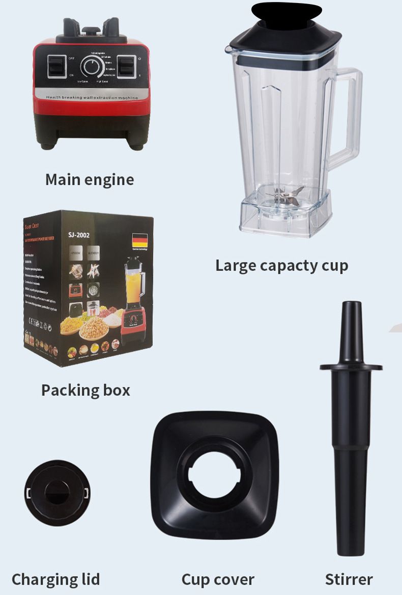 Blender, high-power, juicer and frozen smoothie maker