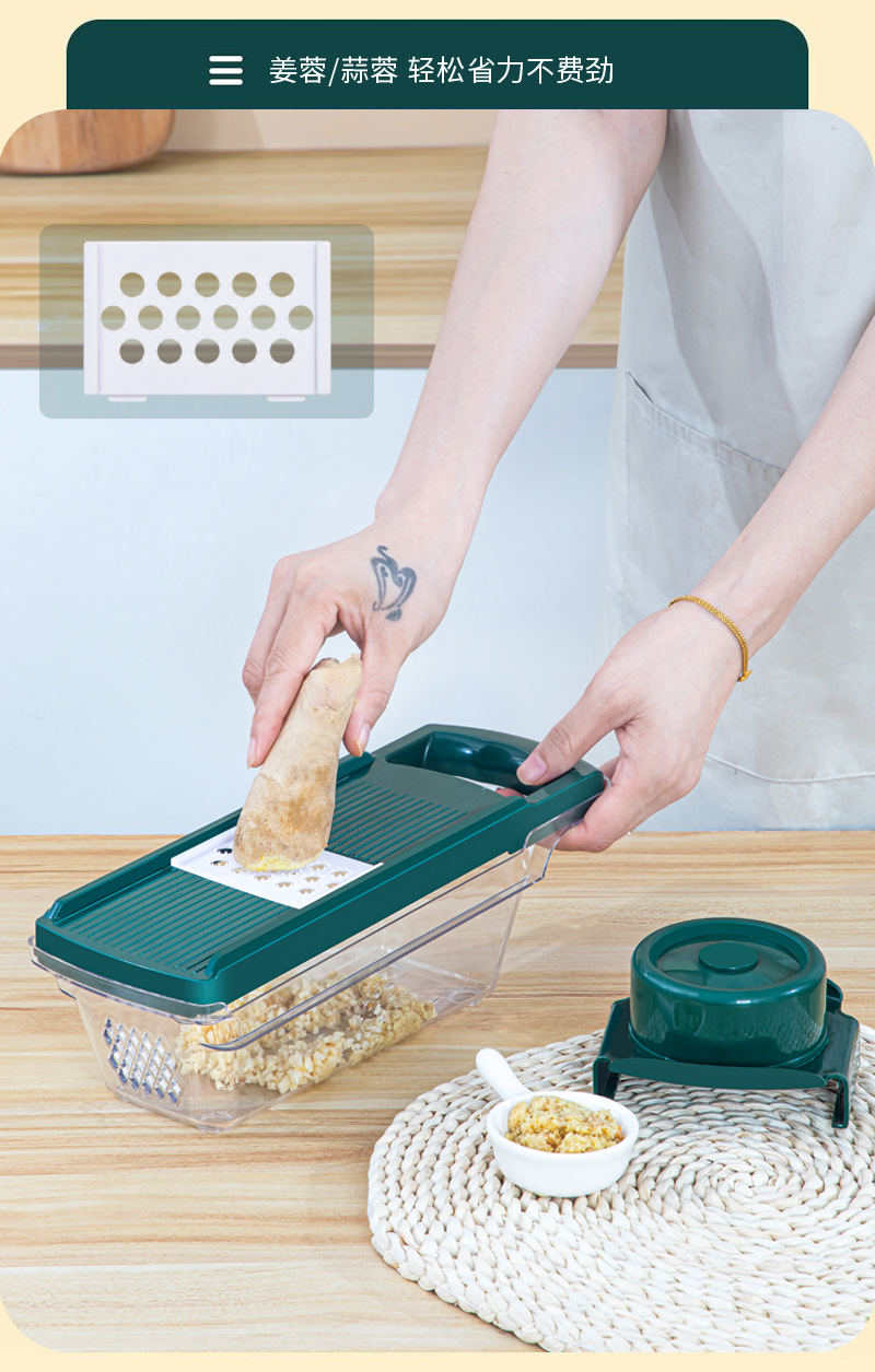 Vegetable grater, multifunctional, slicer included, kitchen tool