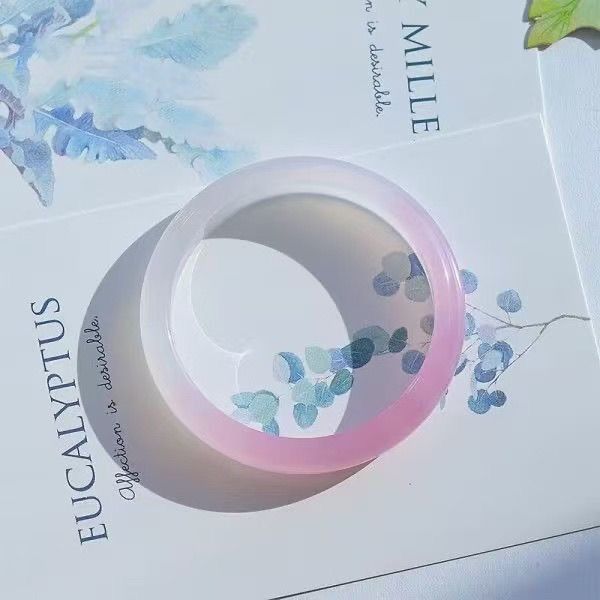 Armband aus natürlichem Achat, kirschrot, Eismadonnenjadedesign