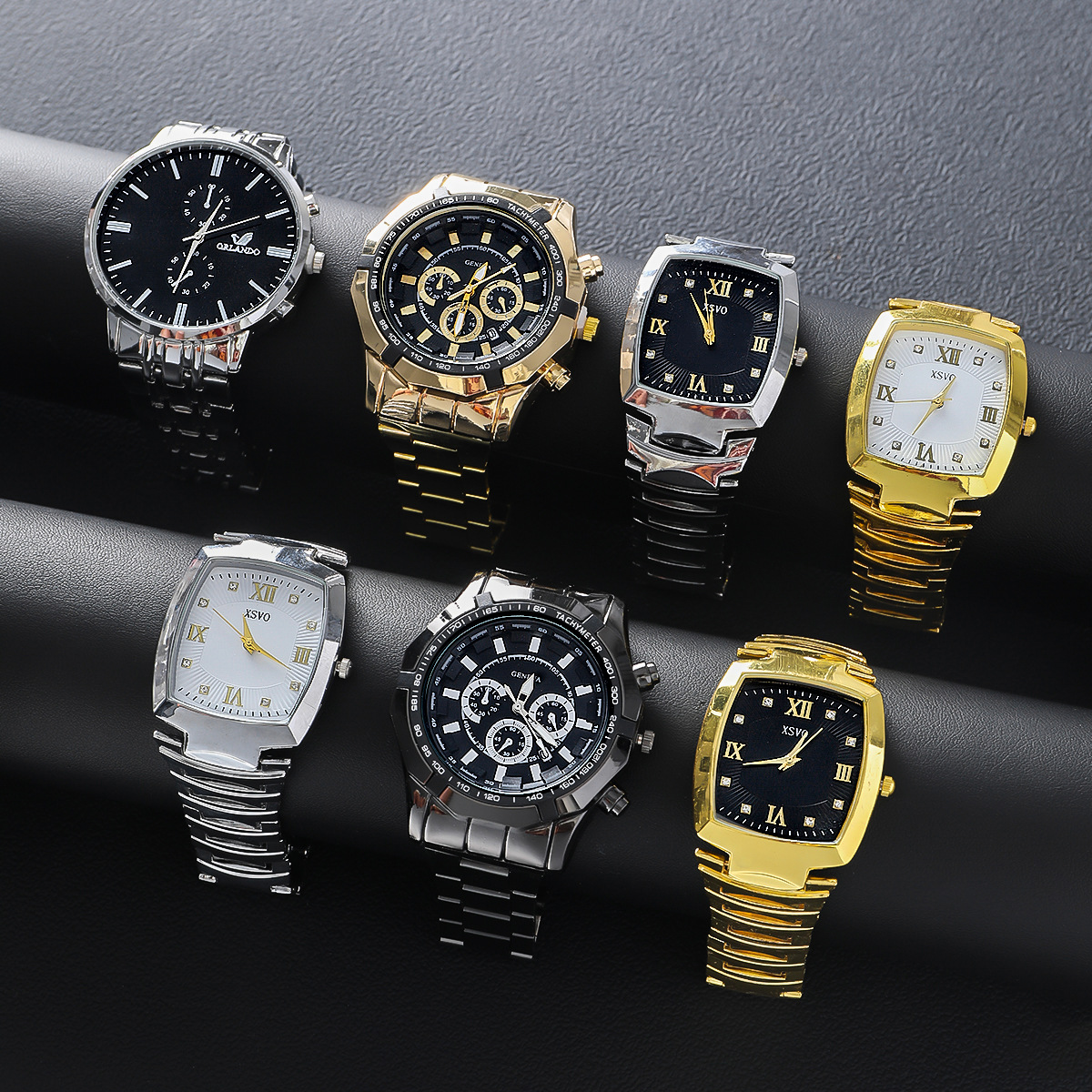 Men's 7-Piece Gift Set, Fashionable Watches