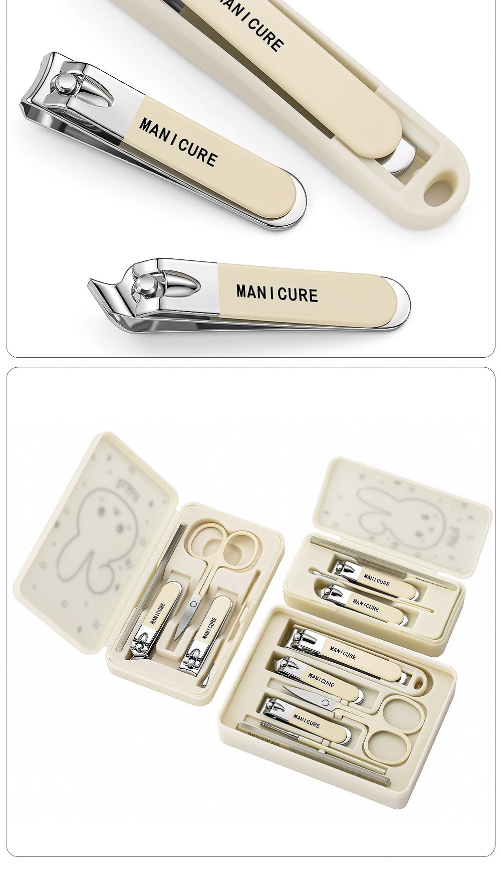 Nail Care Set, Flat and Angled Edge, Gift Box