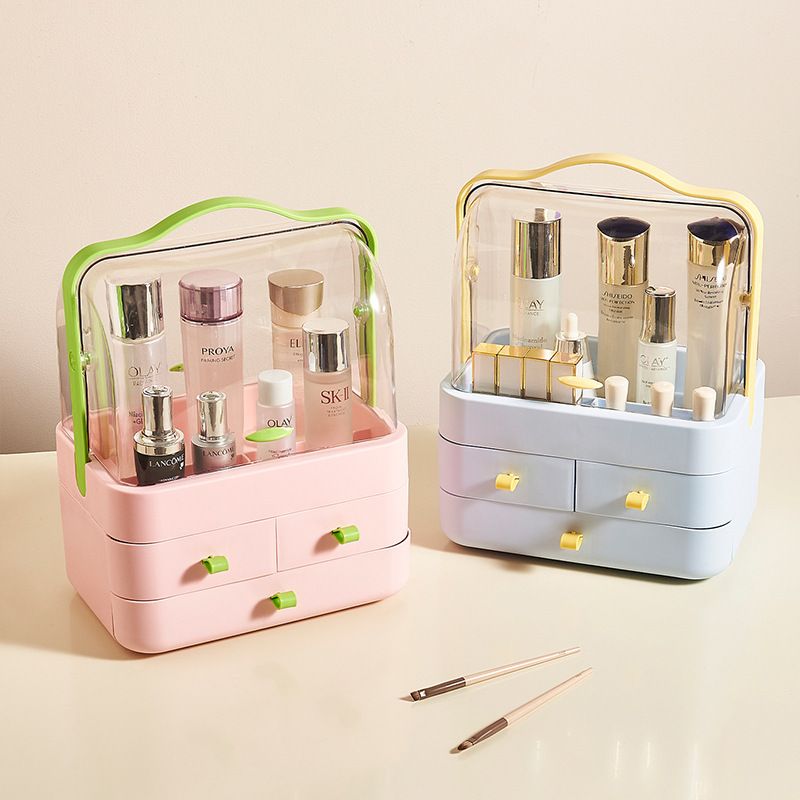 Tragbarer Kosmetik-Organizer mit Deckel