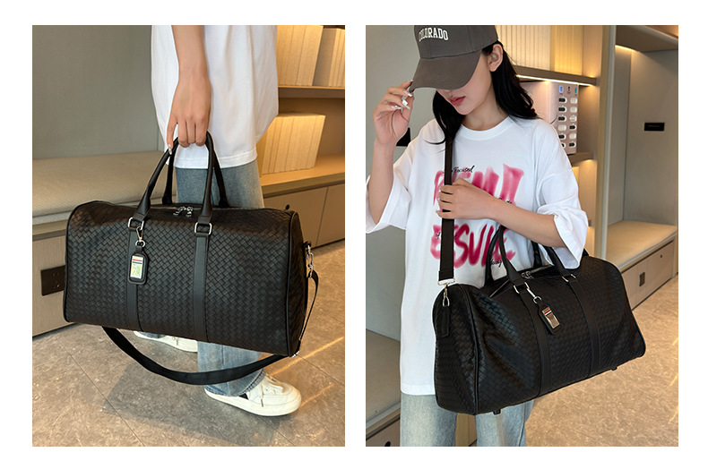 PU leather travel bag, large capacity